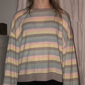 Striped light sweater